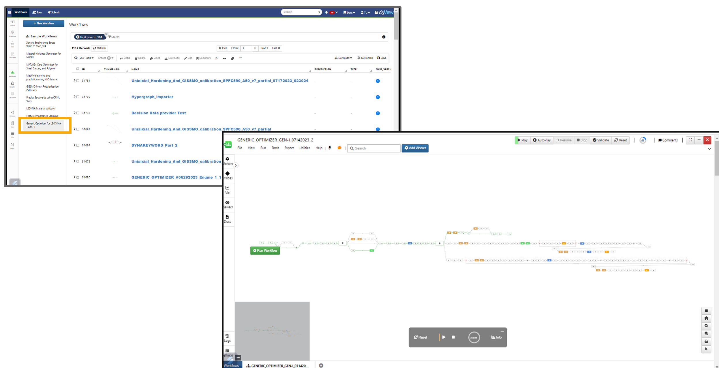 11. Viewing Data — d3VIEW Workflows Documentation documentation