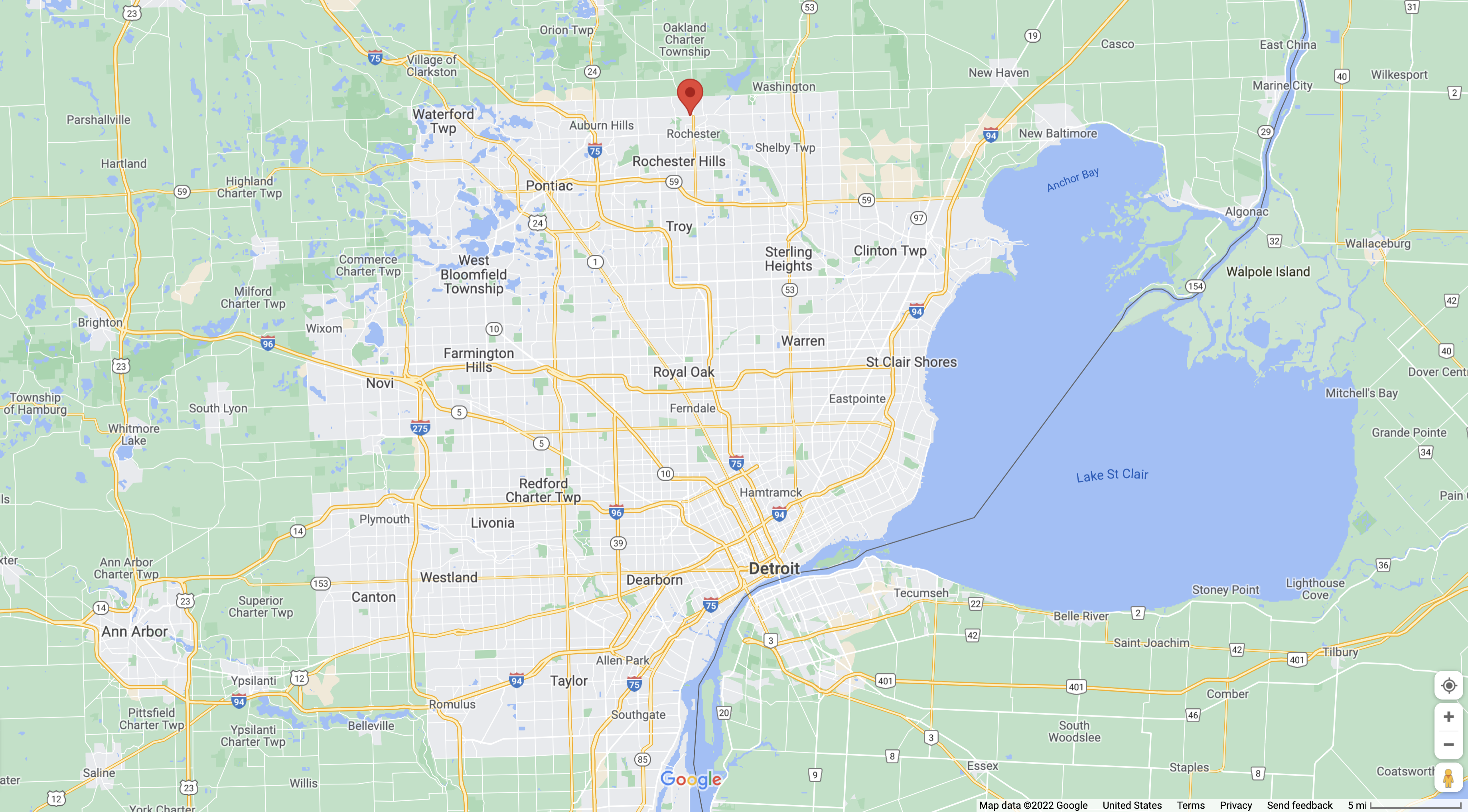 Location image for the d3VIEW office in Rochester Hills, Michigan
