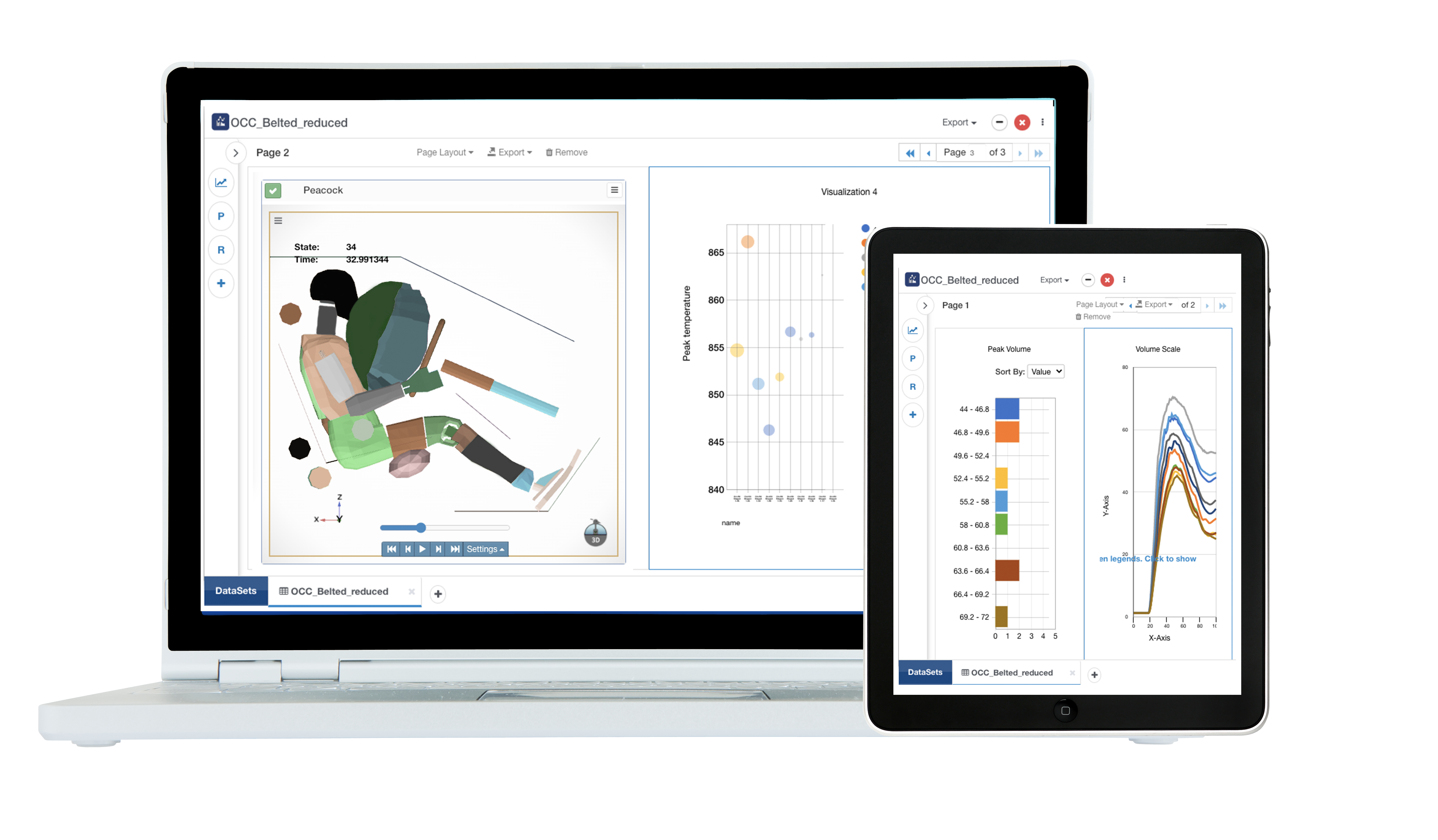 d3VIEW engineering applications across desktop and tablet screens